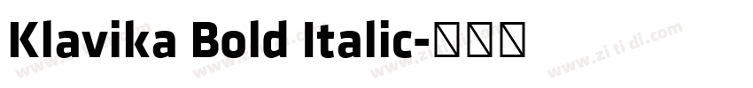 Klavika Bold Italic字体转换